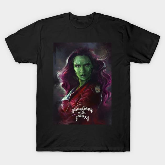 Gamora T-Shirt by dmitryb1